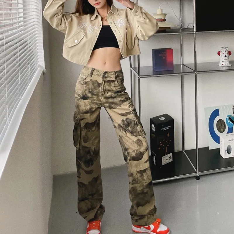 AFGGD Jeans Women's Camouflage-5