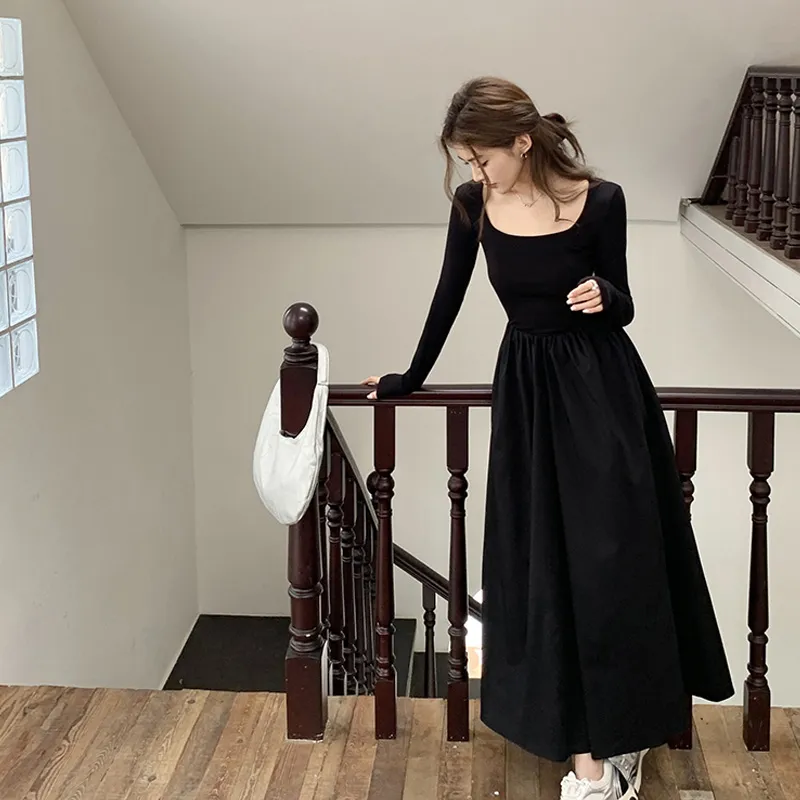 AFGGD Long-Sleeved Dresses Women's-3