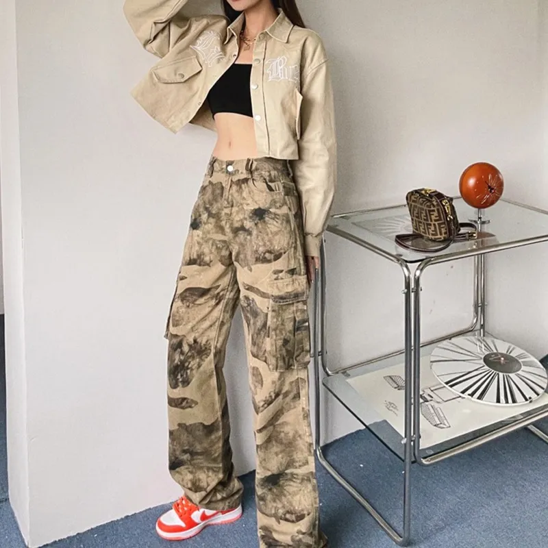 AFGGD Jeans Women's Camouflage-3