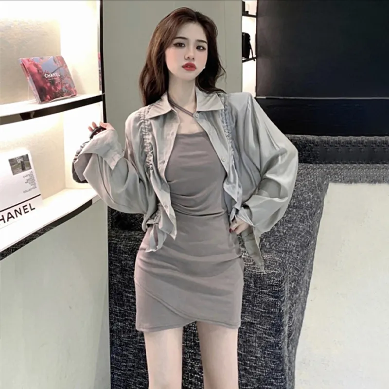AFGGD Two Piece Skirt Sets Women's-3
