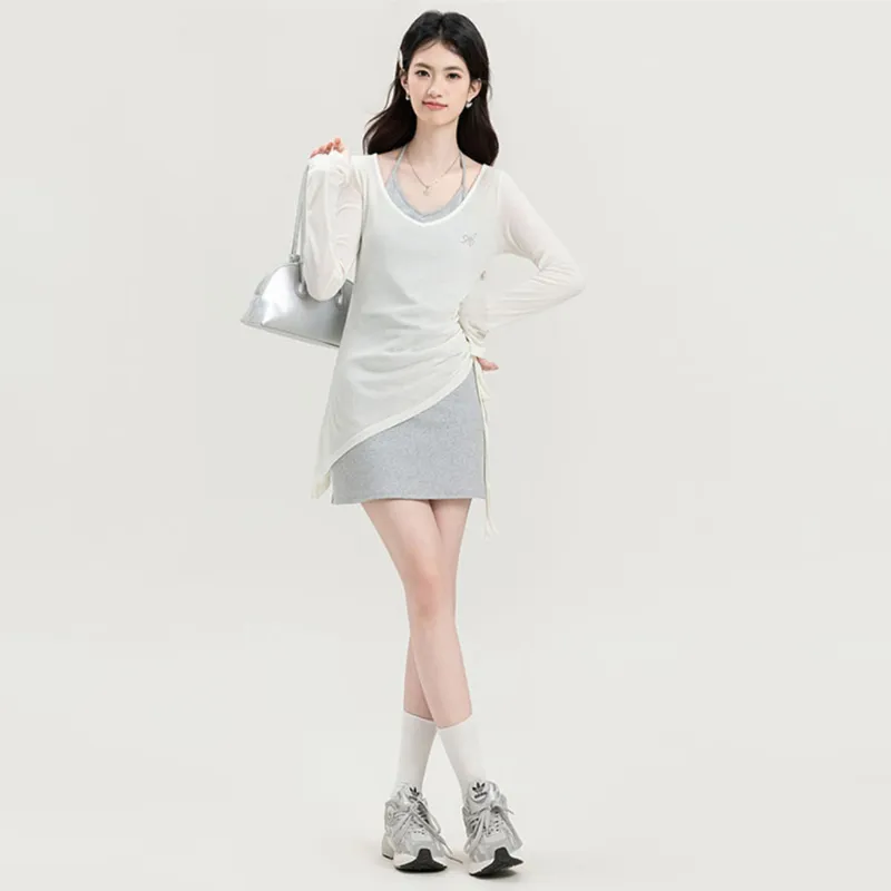 AFGGD Two Piece Skirt Sets Women's-3