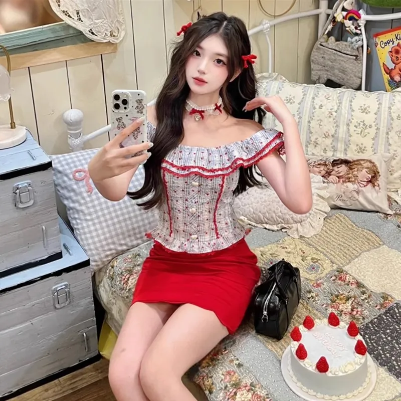 AFGGD Two Piece Skirt Sets Women's-4