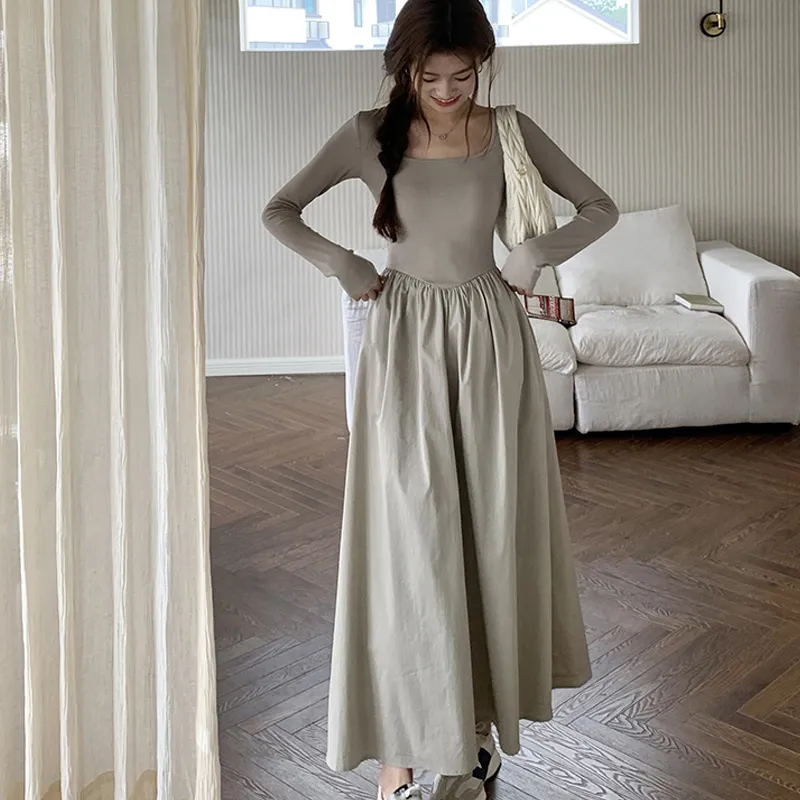 AFGGD Long-Sleeved Dresses Women's-6
