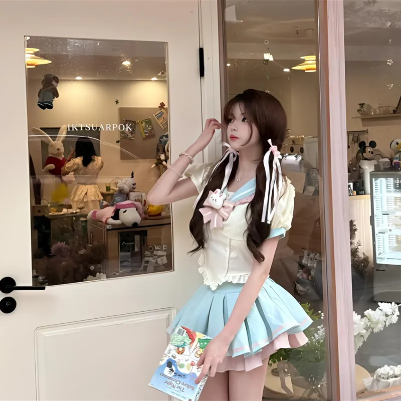 AFGGD Two Piece Skirt Sets Women's-3