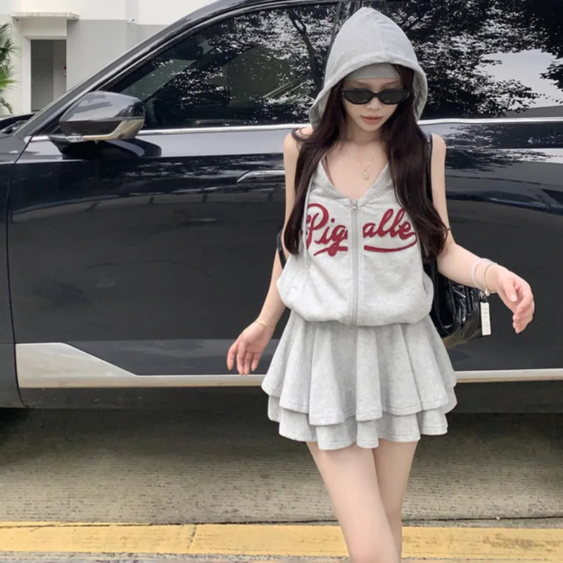AFGGD Two Piece Skirt Sets Women's-2