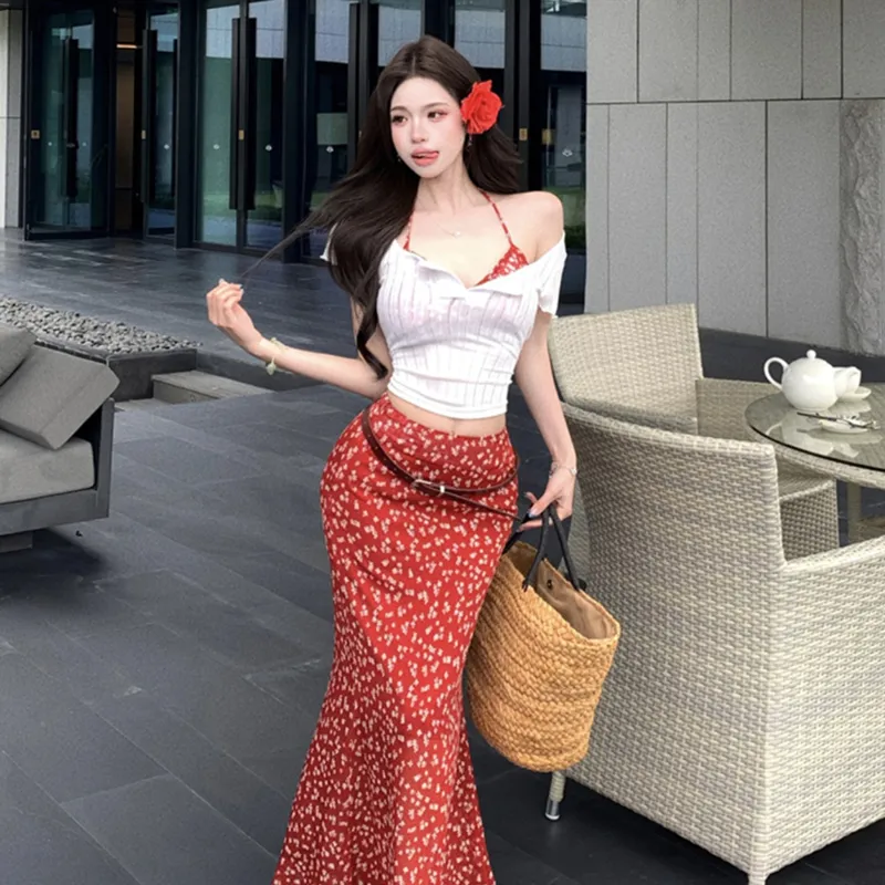 AFGGD Two Piece Skirt Sets Women's-4