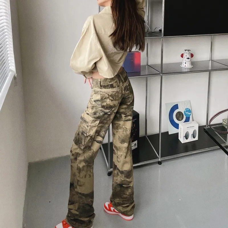 AFGGD Jeans Women's Camouflage-4