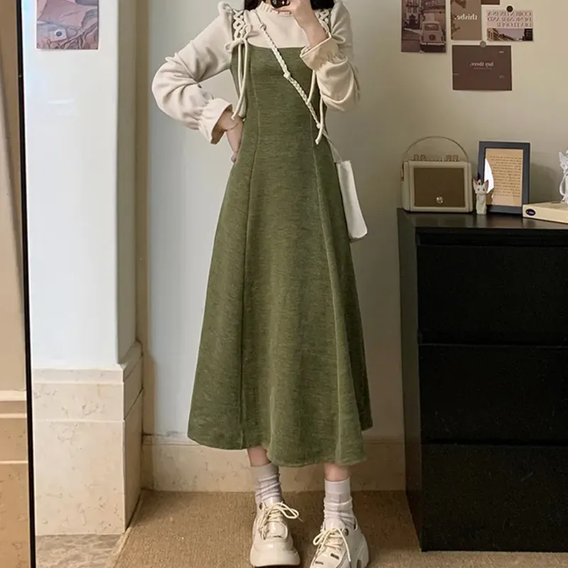 AFGGD Long-Sleeved Dresses Women's-6