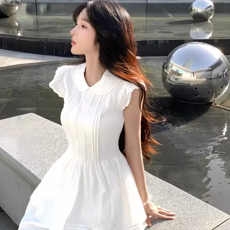 AFGGD Short Sleeved Dress Women's-5