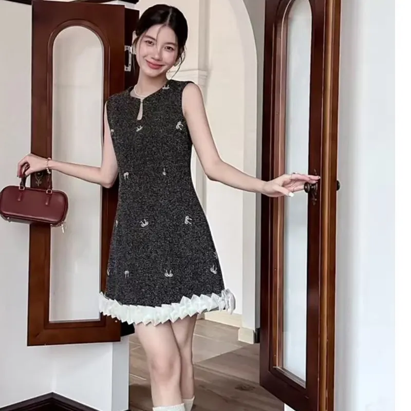 AFGGD Sleeveless Dresses Women's Black-2