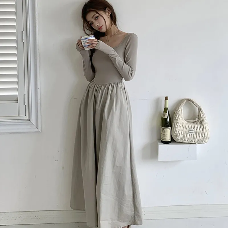 AFGGD Long-Sleeved Dresses Women's-7
