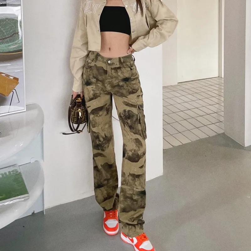 AFGGD Jeans Women's Camouflage-2