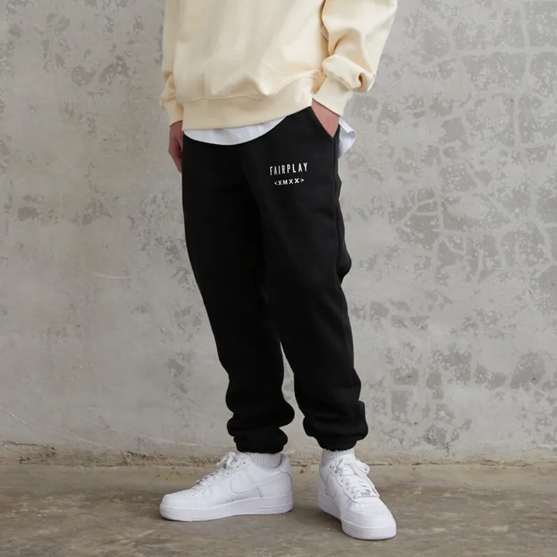 XMXX SUPPLY x Fairplay Casual Pants Unisex Black-2
