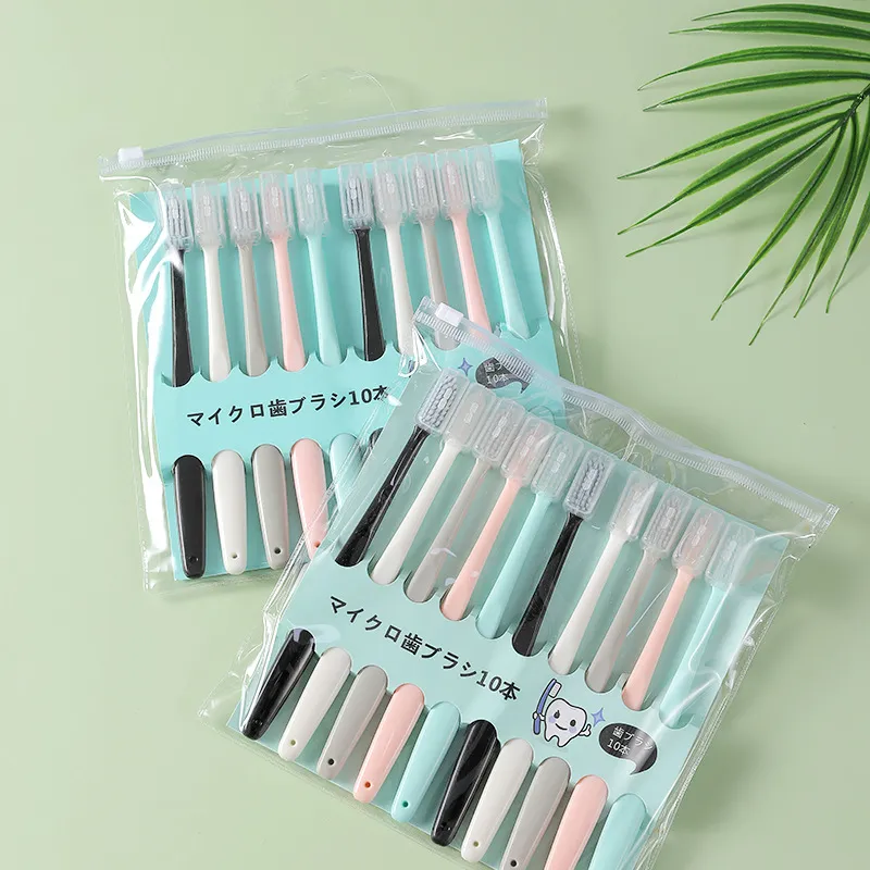 CHENYISHENG Marcado Toothbrushes 10-Pack Adults Ice Cream Soft Bristle Toothbrush-7