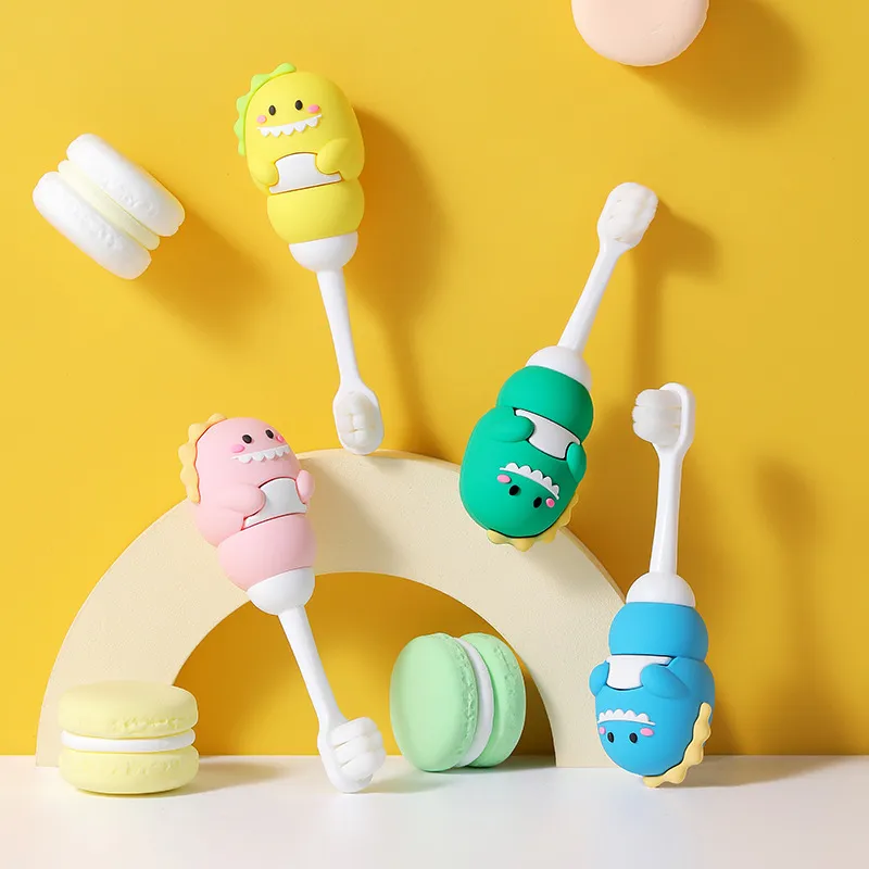 CHENYISHENG Cartoon Dinosaur 100-Bristle Toothbrush Cute Independent Packaging Soft Bristles Kids Compatibility-23