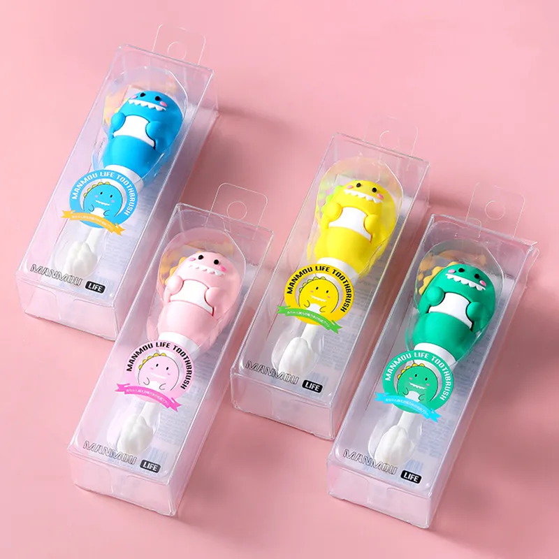 CHENYISHENG Cartoon Dinosaur 100-Bristle Toothbrush Cute Independent Packaging Soft Bristles Kids Compatibility-21