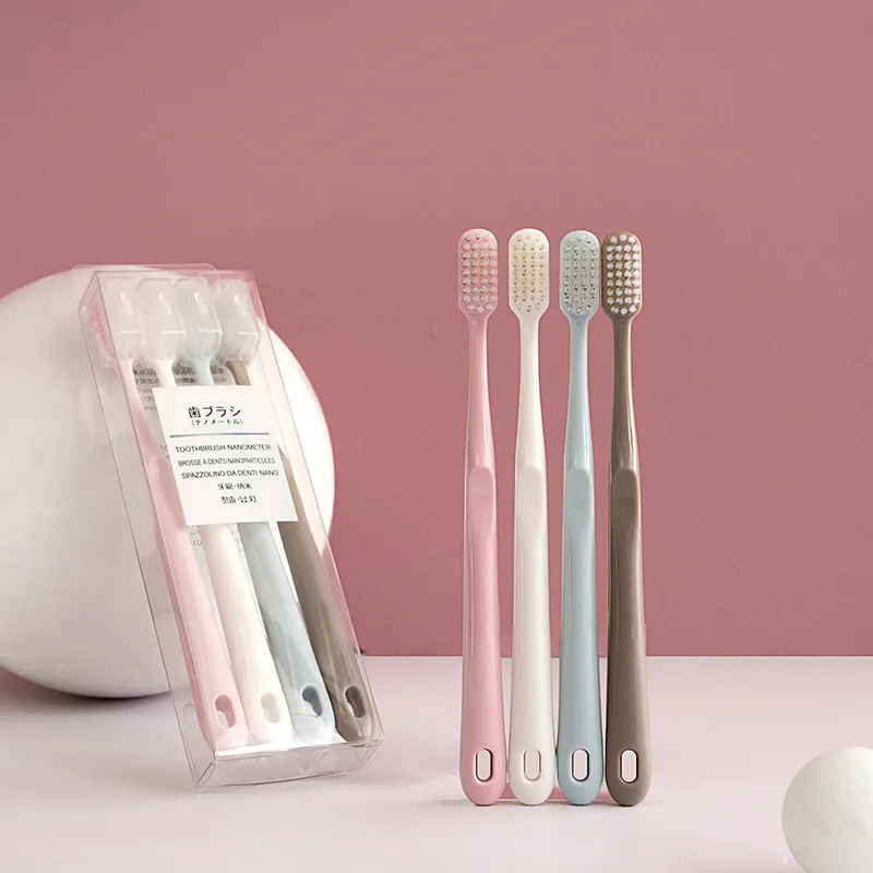 CHENYISHENG Macaron Color Series Toothbrush Comfortable Bristles Couple Family Set-7