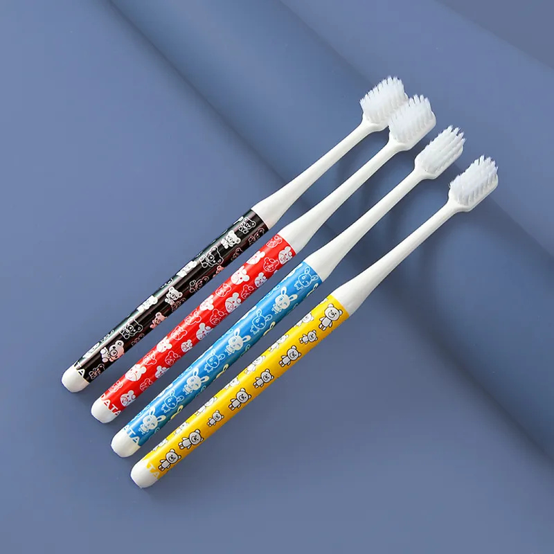 CHENYISHENG Creative Cartoon Spinning Print Soft Bristle Toothbrush 5 Pack For Home Use Adults With Small Heads-6