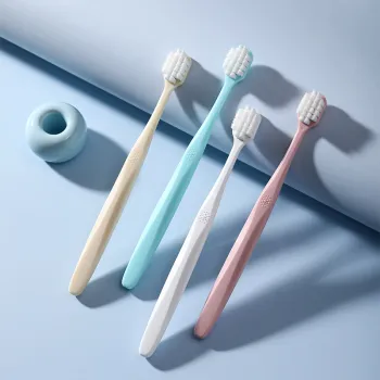 CHENYISHENG Adults Toothbrush 2 Pack Adults Couple Wide Head Ultra Soft Bristles Cleaning Toothbrush
