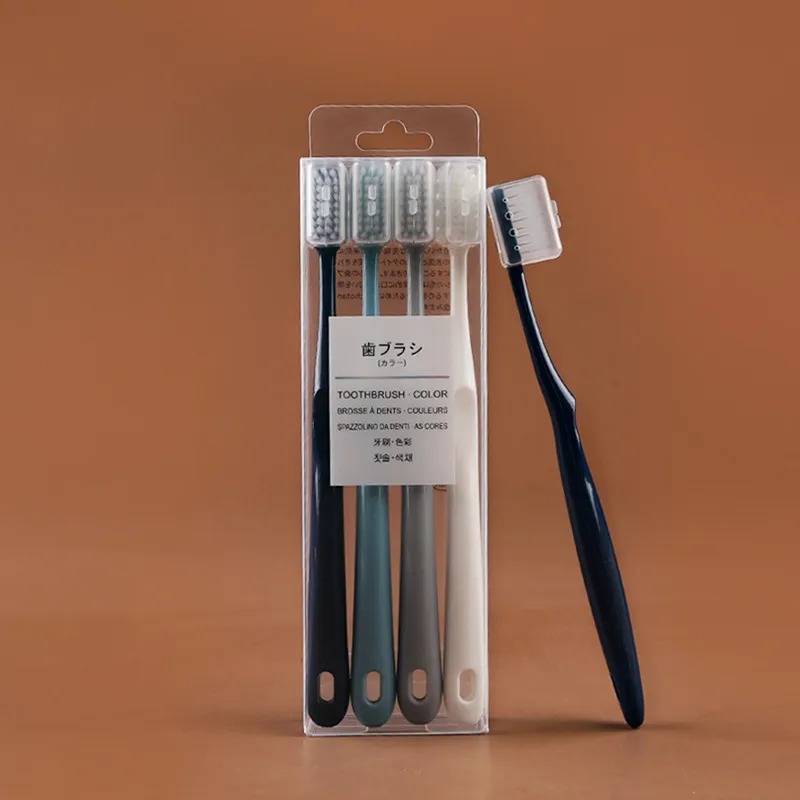CHENYISHENG Macaron Color Series Toothbrush Comfortable Bristles Couple Family Set-2