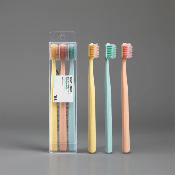 CHENYISHENG Spiral Bristle Toothbrush 3 Pcs Matte Slip Resistant Handle With Sleeve Adults Soft Bristle Toothbrush