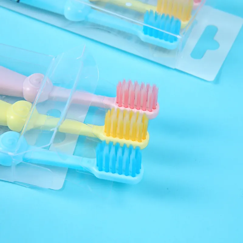CHENYISHENG 3 Pack 2 5 Years Old Macaron Baby Toothbrush For Primary Teeth Soft Bristles-9