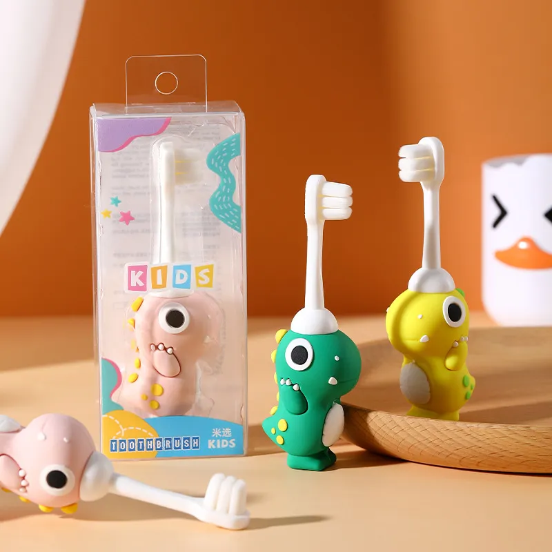 CHENYISHENG Cartoon Dinosaur Thousand-Fiber Toothbrush Soft Bristles Baby Toothbrush-1