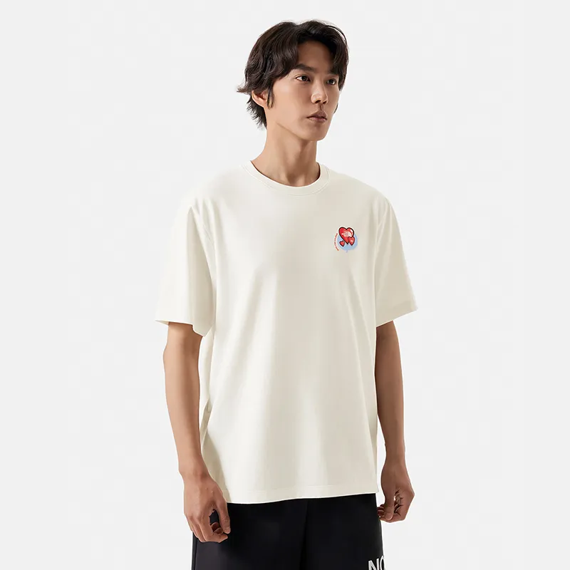 THE NORTH FACE Heart T Shirt Unisex Dune White-2