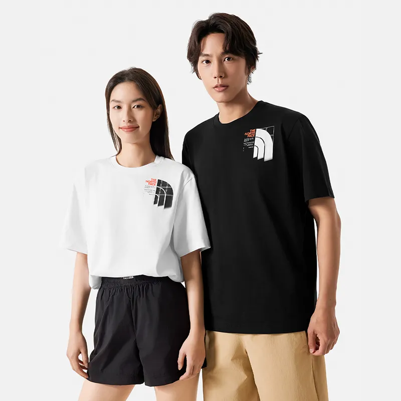 THE NORTH FACE City Outdoor Collection T Shirt Unisex Snow Peak White-2