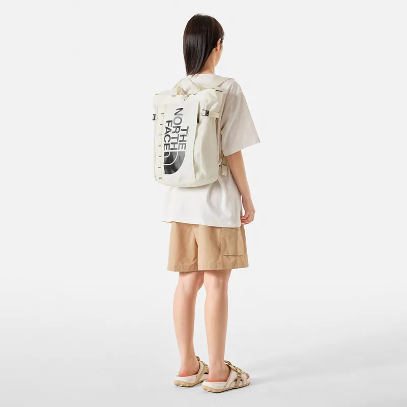 THE NORTH FACE Recycled Polyester Backpack Regular Unisex Dune White-4