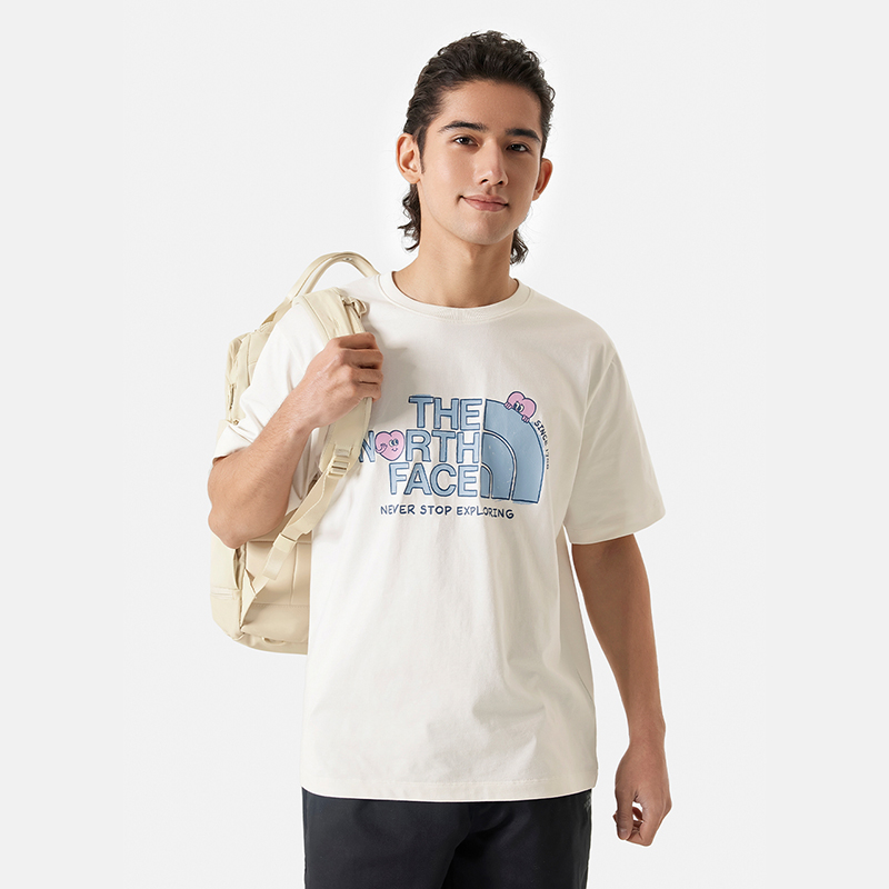 【THE NOTRH FACE】 M'S DOUBLE UP EX S/S R/TEE‐WHITE M'S DOUBLE UP EX S/S R/TEE - 노스페이스
