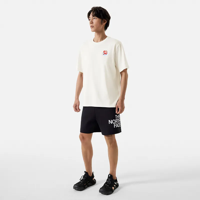 THE NORTH FACE Heart T Shirt Unisex Dune White-4