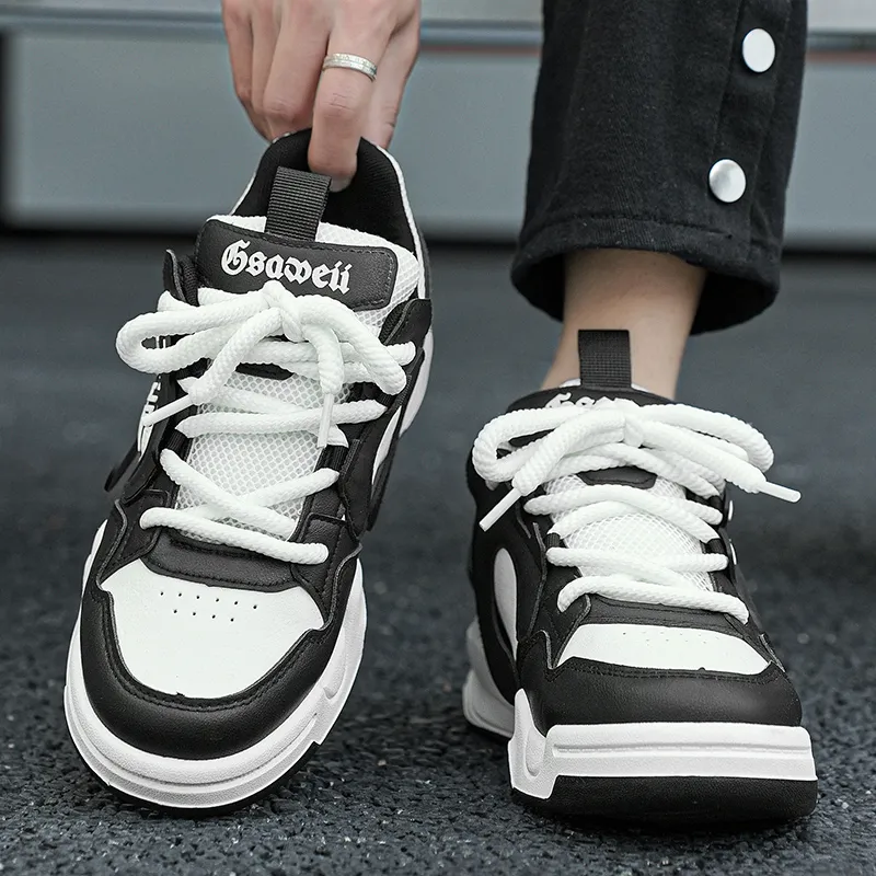Motion Armor Slip-Resistant Lightweight Height Increasing Low-Top Skateboard Shoes Men's-7