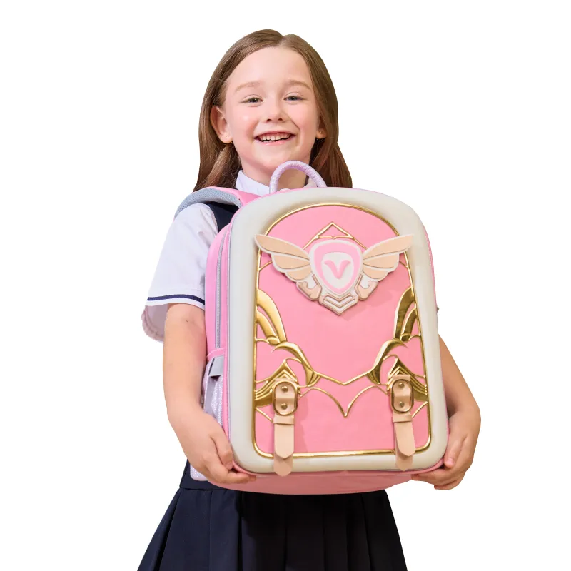 ! YOVELA 3D 3D Effect PP Soft Silicone Material Backpack Kids' Pink/Purple-2