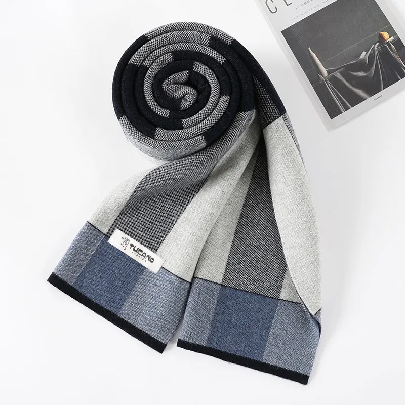 TUCANO Wool Knit Scarves Men's Black/Khaki/Light Gray/Camel-5