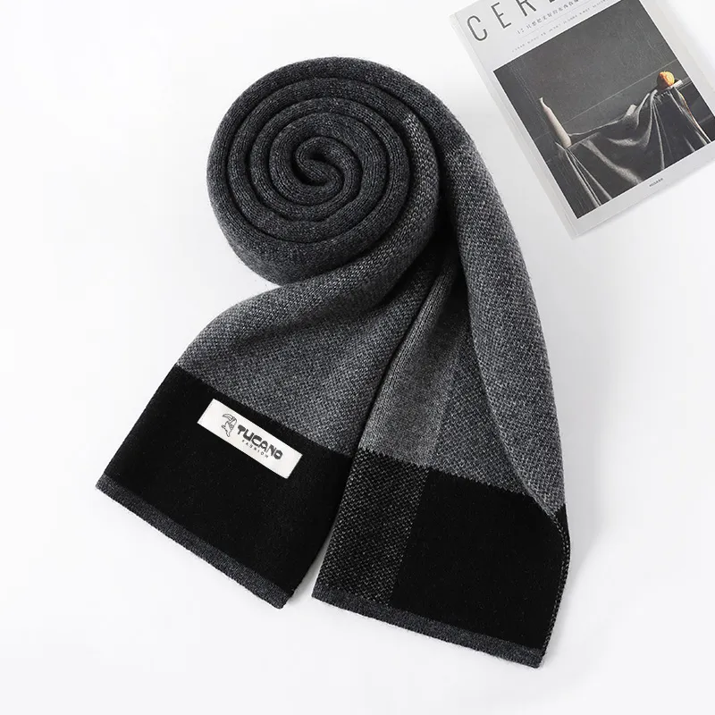 TUCANO Sheep Wool Knit Scarves Men's-1