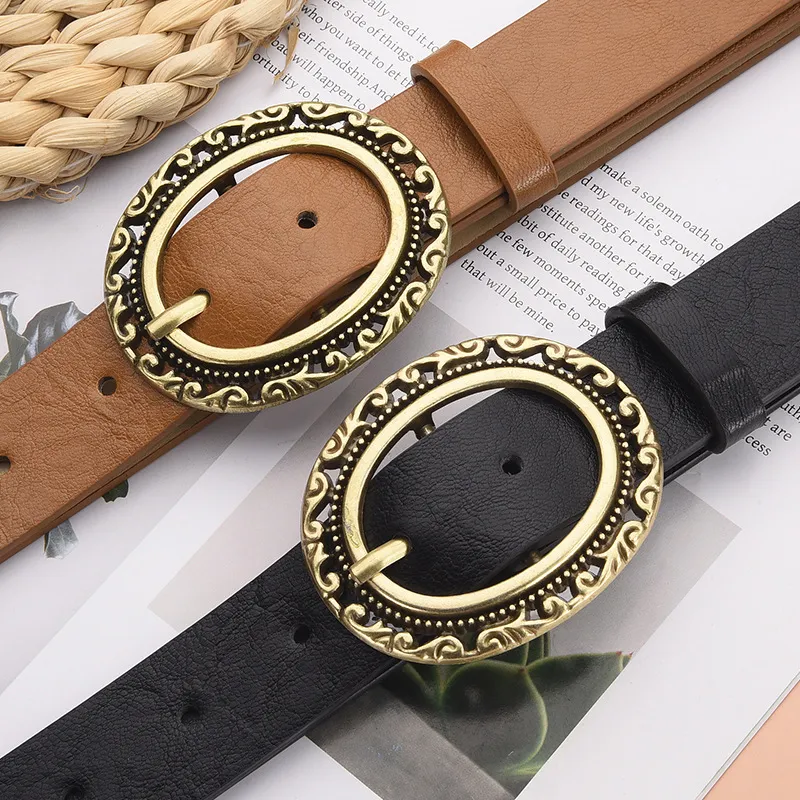 TUCANO Alloy Leather Belts Women's 2.8cm-2