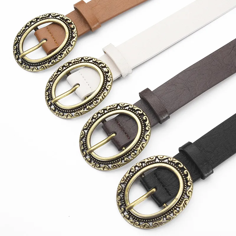 TUCANO Alloy Leather Belts Women's 2.8cm-5