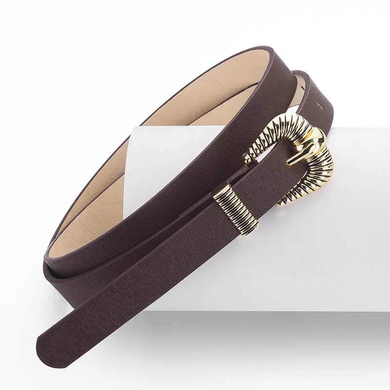 TUCANO Alloy Leather Belts Women's 1.8cm-2