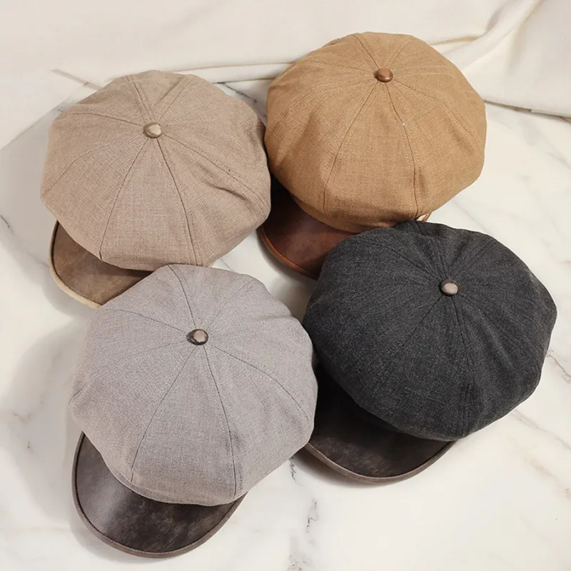TUCANO Cotton Linen Blend Berets Women's-2