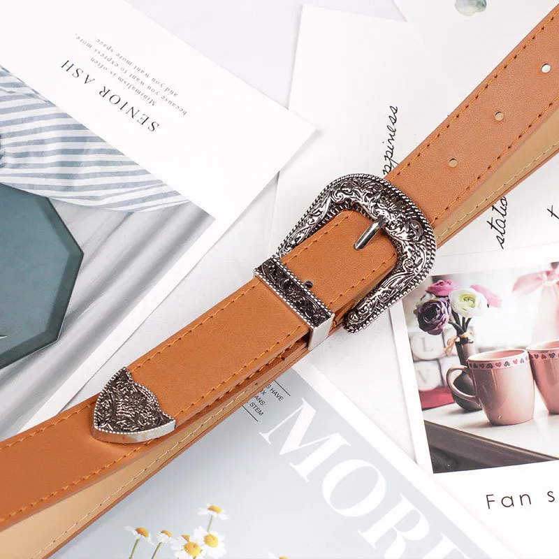 TUCANO Alloy Leather Belts Women's 2.8cm-3