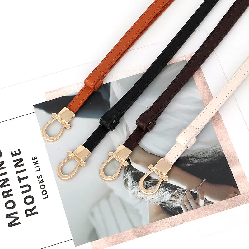 TUCANO PU Leather Leather Belts Women's Width 1cm-5
