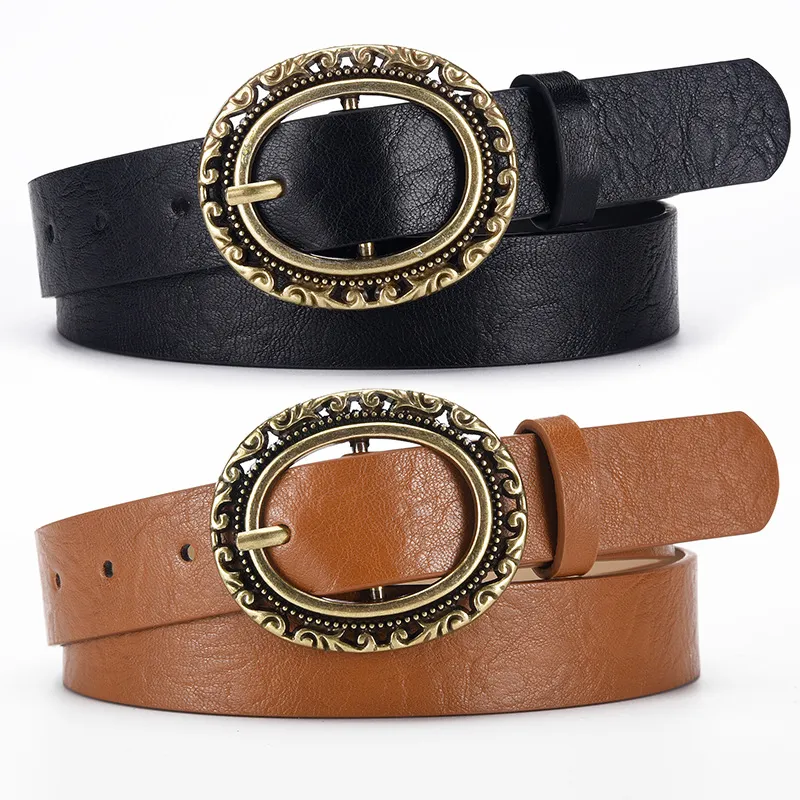 TUCANO Alloy Leather Belts Women's 2.8cm-1
