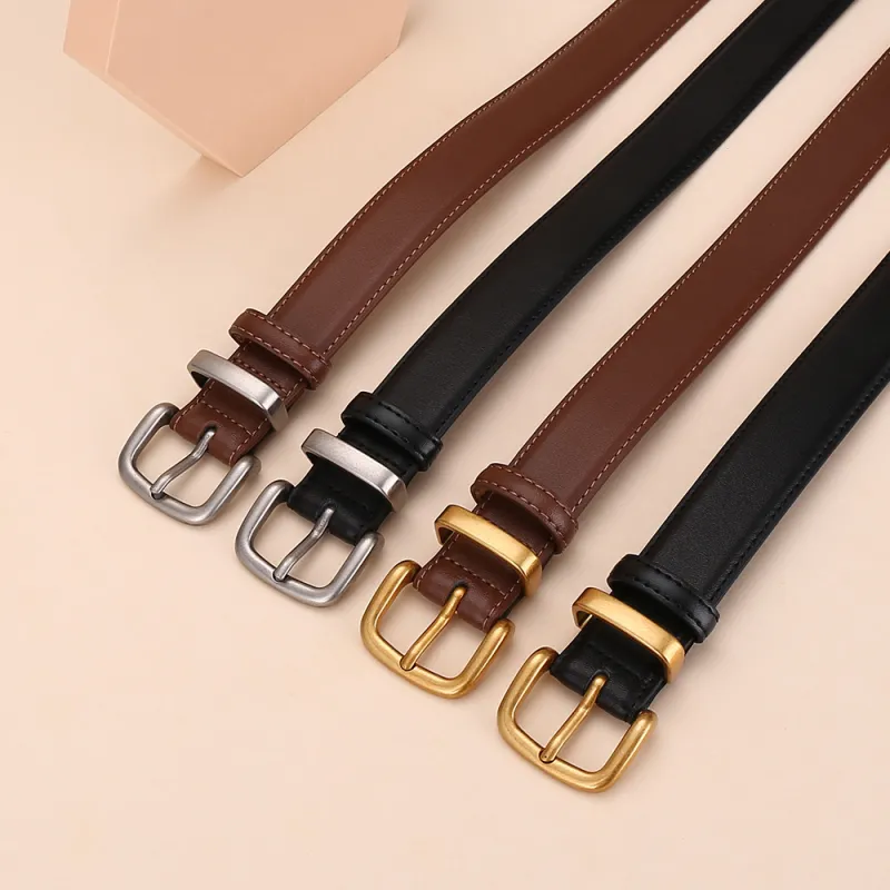 TUCANO Cow Split Leather Leather Belts Women's 2.8cm-4