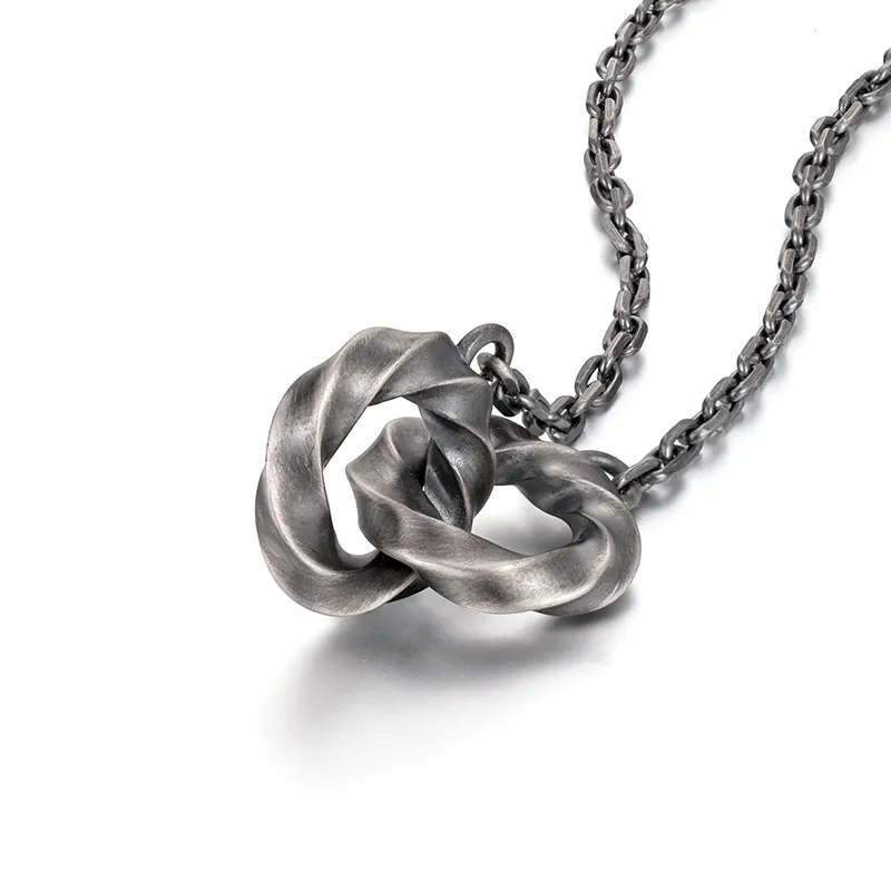 IDEAGEMER S925 Silver Necklaces Men's-3