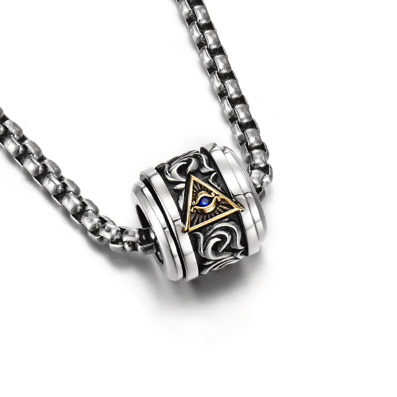 IDEAGEMER 925 Sterling Silver Necklaces Men's-6