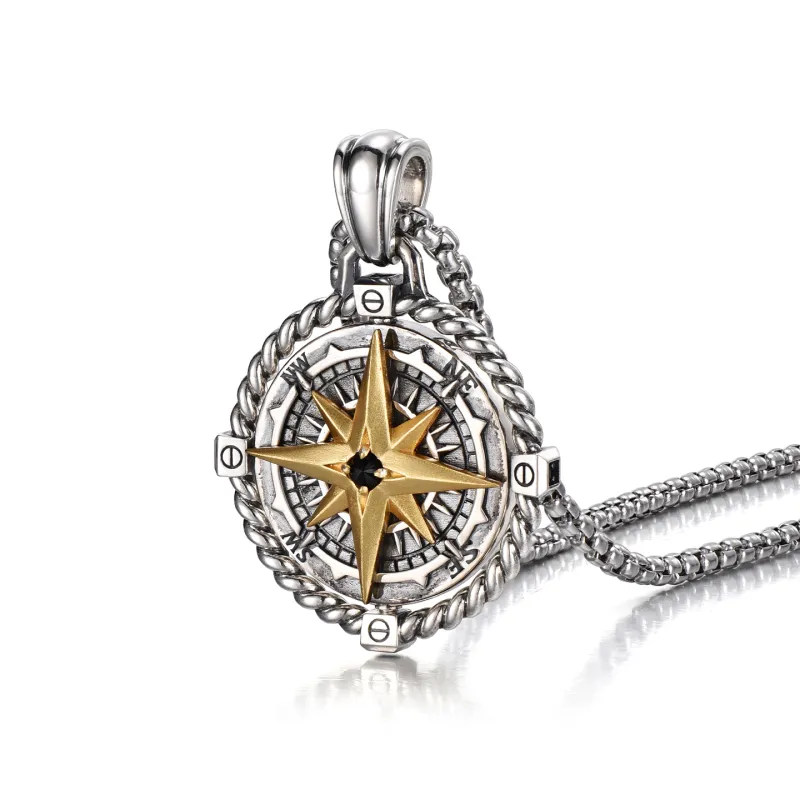 IDEAGEMER 925 Sterling Silver Necklaces Men's-7