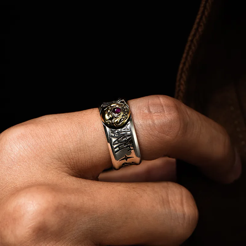 IDEAGEMER 925 Sterling Silver Rings Men's Silver-2
