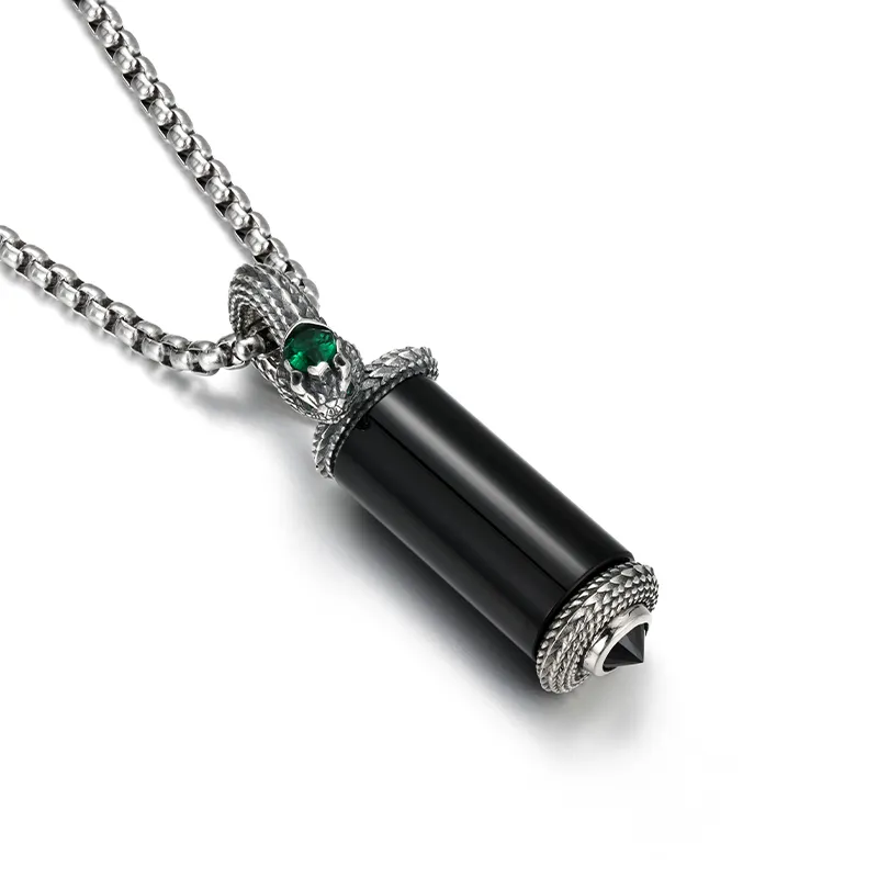 IDEAGEMER Agate Necklaces Men's-6