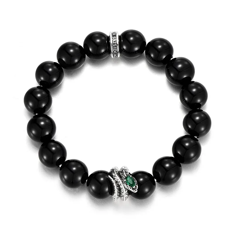 IDEAGEMER Agate Bracelets Men's-4